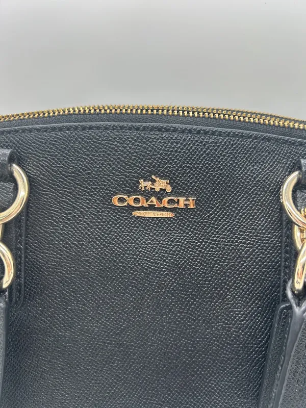 Coach Black Pebbled Leather Christie Satchel Tote Handbag Purse w/ Wallet 🌺🌺 - Image 6