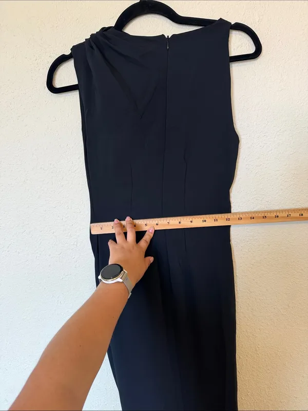 House of CB Keoni Blacl Asymmetric Draped Maxi dress nwot size XS $289 - Image 11