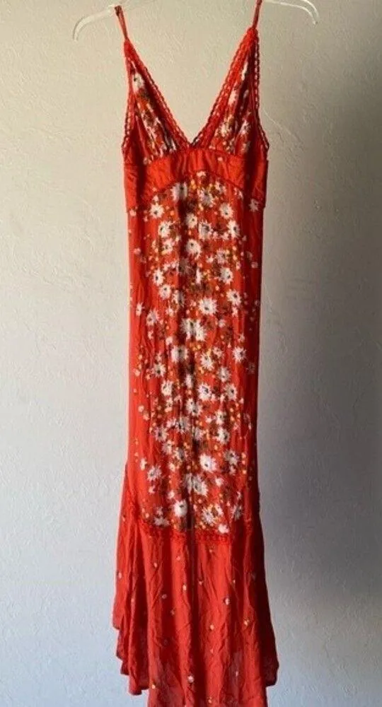 Free People spaghetti strap floral maxi dress - Image 3