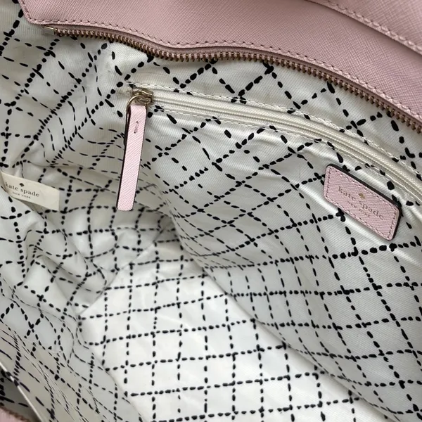 Kate Spade Light Pastel Pink Tote Purse Bag - Image 5