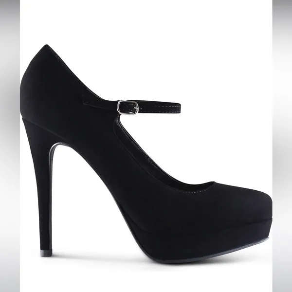 Marco Republic Jerusalem high platforms heels in black 6.5 new - Image 2