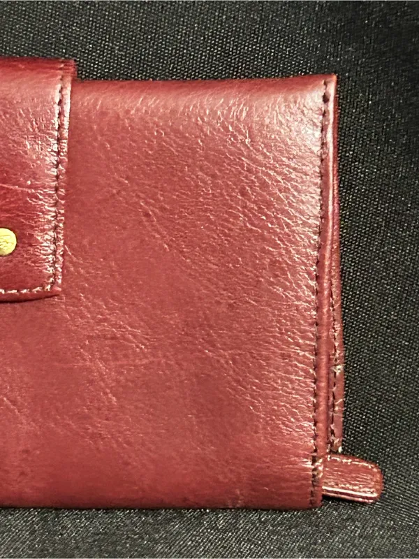 Stone Mountain Women’s Classic Burgundy Snap Wallet - Image 3