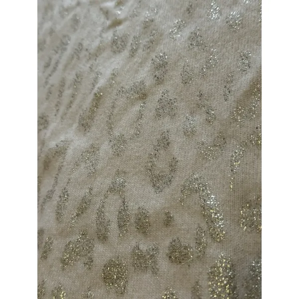 Tommy Bahama Women Size XL Sweater Gold Sparkle Cashmere/Wool Blend‎ Designer - Image 6