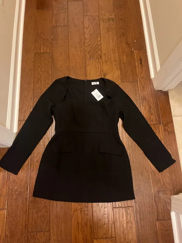 Showpo Black Mini Dress - Image 2