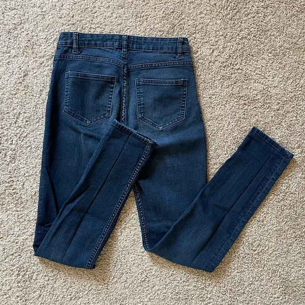 H&M Dark Washed Denim Skinny Jeans - Image 4