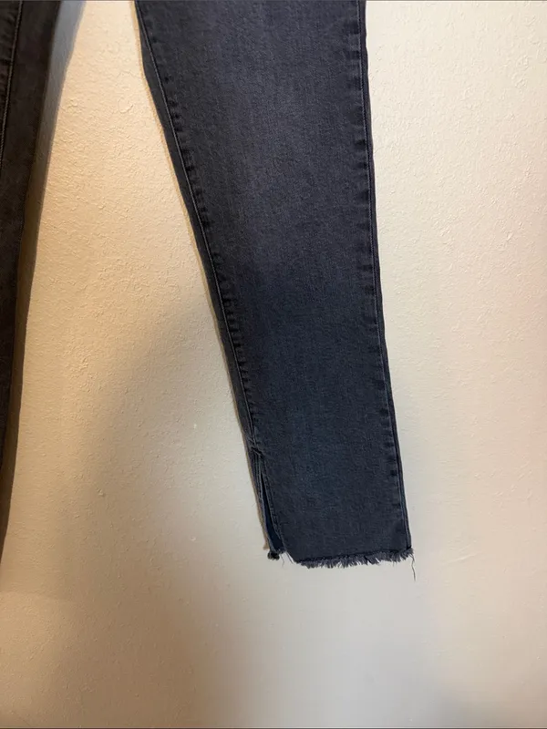Good American Good Boy High Waist Skinny Jeans Womens Size 2/26 Raw Hem‎ Stretch - Image 5