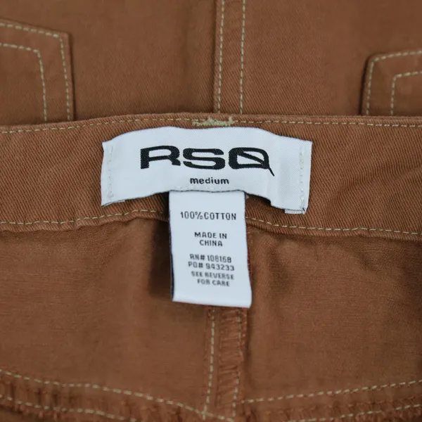 RSQ Burnt Orange Brown 100% Cotton Skirt Womens Size Medium - Image 3