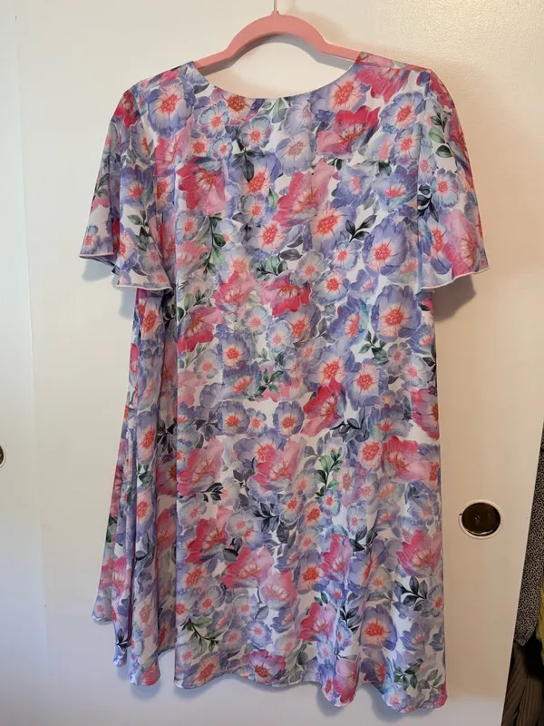 Show Me Your Mumu Lavender & Pink Floral Lace-Up Tunic - Image 7