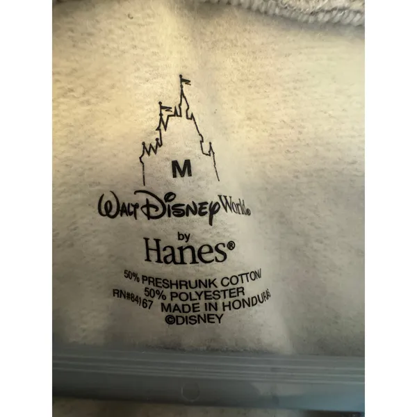 Disney mickey mouse fab 5 Chirstmas grey hoodie adult medium NWT - Image 3