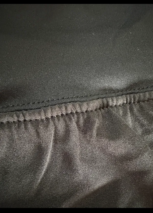Black Athletic Flowy Activewear Workout Shorts - Size Medium. Gently warn and excellent condition. Under shorts with pockets. Measurements approximately 14” waste, not fully stretched out x 13.5” long. Non-smoking home. priced to sell at as is condition. Don’t like my price, make reasonable offer! And thank you for checking my closet. - Image 5