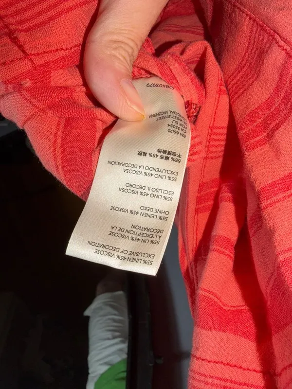 We The Free Coral Stripe Button-Front Tunic - Image 12