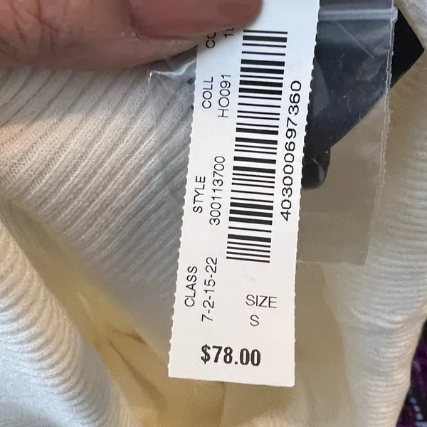 White House Black Market White Sweater nwt‎ - Image 6
