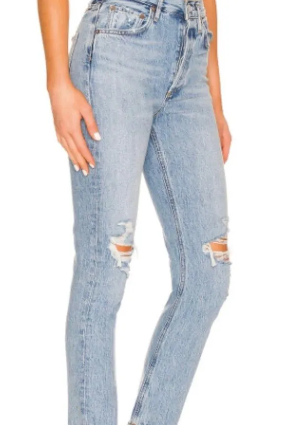 AGOLDE Riley High Rise Straight Jeans - Image 5