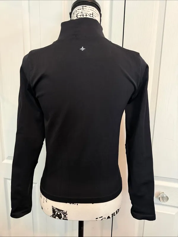 HALARA Black Women's Zip-Up Bomber Jacket - Image 2
