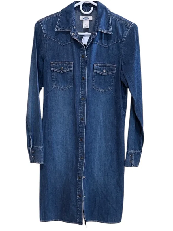 Old Navy Denim Blue Long Sleeve Dress and/or Duster - Image 2