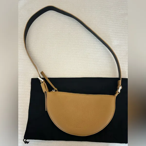 ALLSAINTS Half Moon Leather Crossbody Bag - Image 4