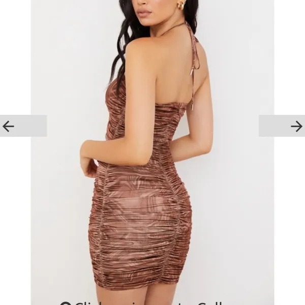 House of CB Brown Swirl Mini Dress - Image 10