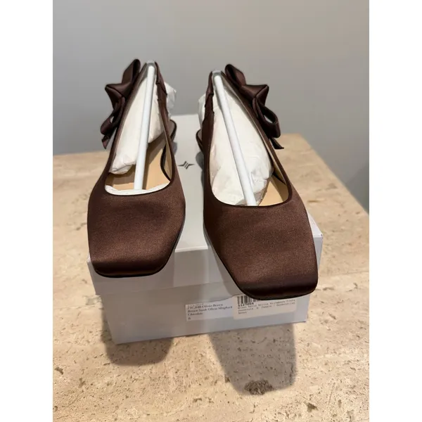 Tuckernuck Brown Suede Olivia Slingback Chocolate Brown Size 6 NEW - Image 2