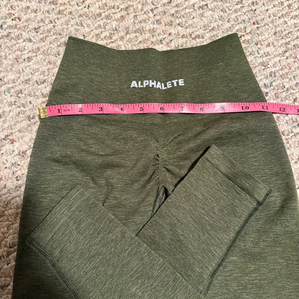Alphalete Amplify Dusty Green Oak Evergreen Legging- Size XS - Image 11