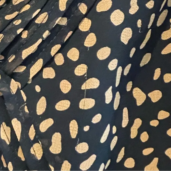 Urban Outfitters V-Neck Flutter Sleeve Leopard‎ Dress Brown Black Size Small NWT - Image 3