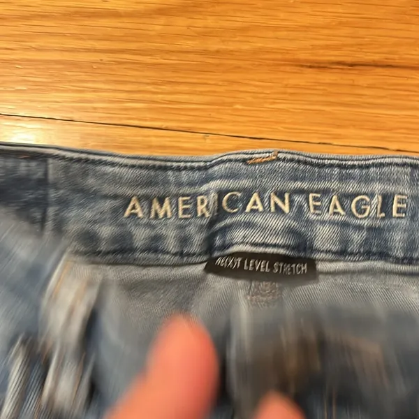 American Eagle outfitters distressed curvy hi-rise jegging size 4 short . - Image 2