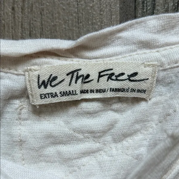 We The Free Cream Ruched Blouse - Image 2