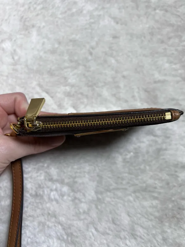 MICHAEL Michael Kors Signature Monogram Coin Purse Wristlet - Image 5