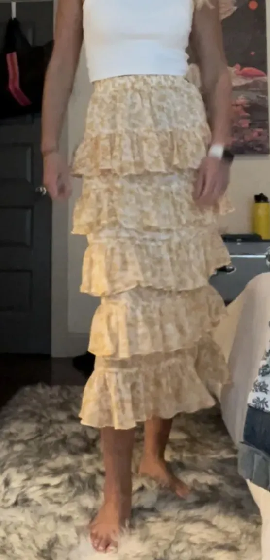 Revolve Yellow Skirt - Image 2
