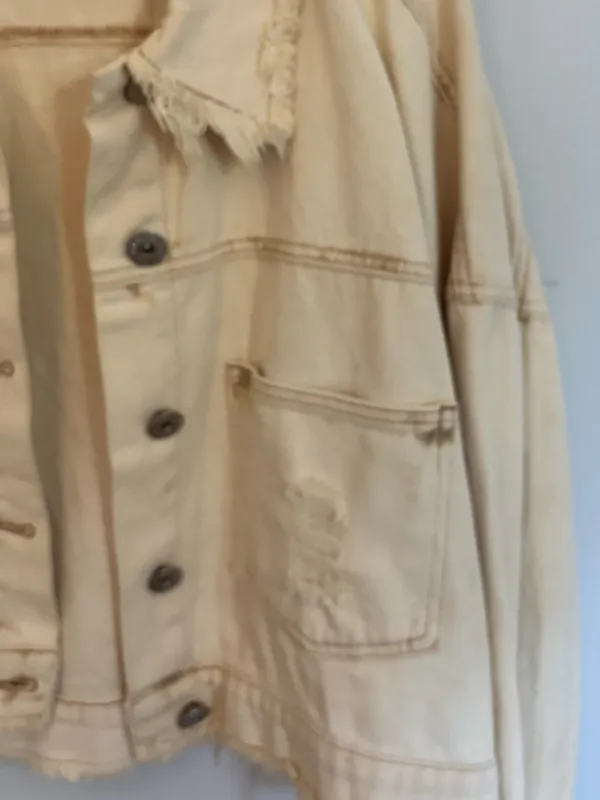 POL Cream Jean Jacket - Image 3