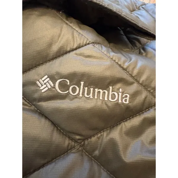 Columbia Womens TurboDown 550FP Omni-Heat Quilted Puffer Jacket Gray‎ Large - Image 2
