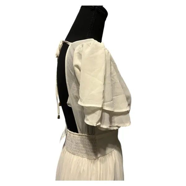 Windsor Summer Daydream Ivory Ruffled Chiffon Maxi Dress (NWT) - Image 10