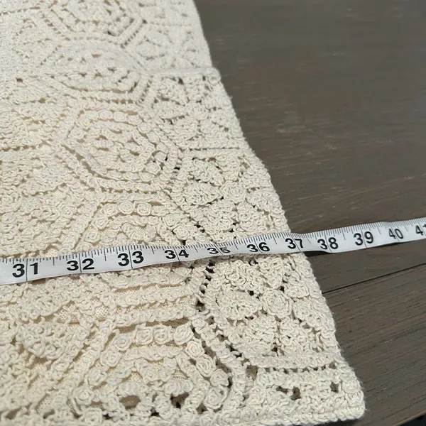 NWT Z Supply Allure Dress Sz M Natural Crochet Knit Sleeveless Boho Sleeveless - Image 9