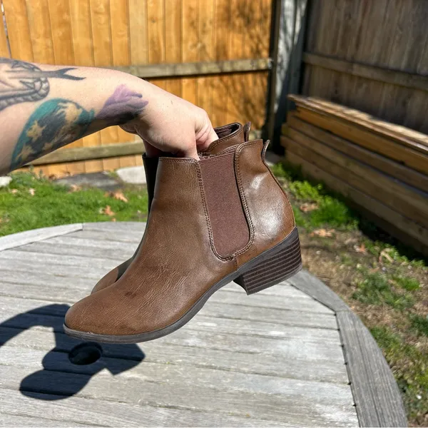 Mia Amore Women's TALYA COGNAC BOOTS Brown Size‎ 7.5 - Image 9