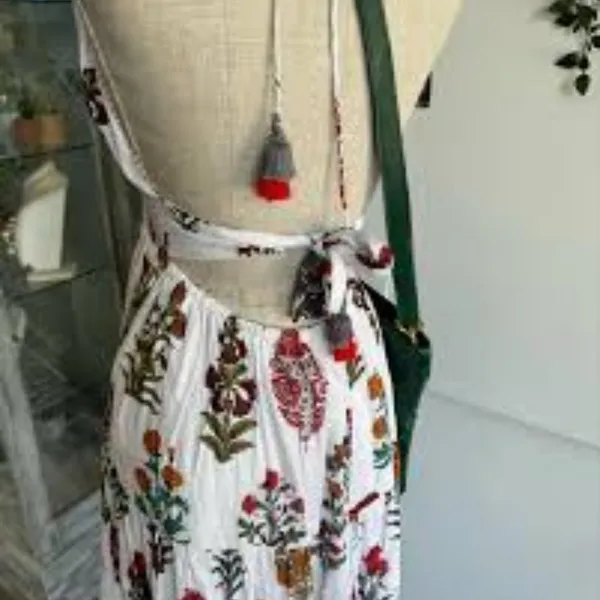 RAGA White Maxi Dress with Multicolor Floral Print - Image 10
