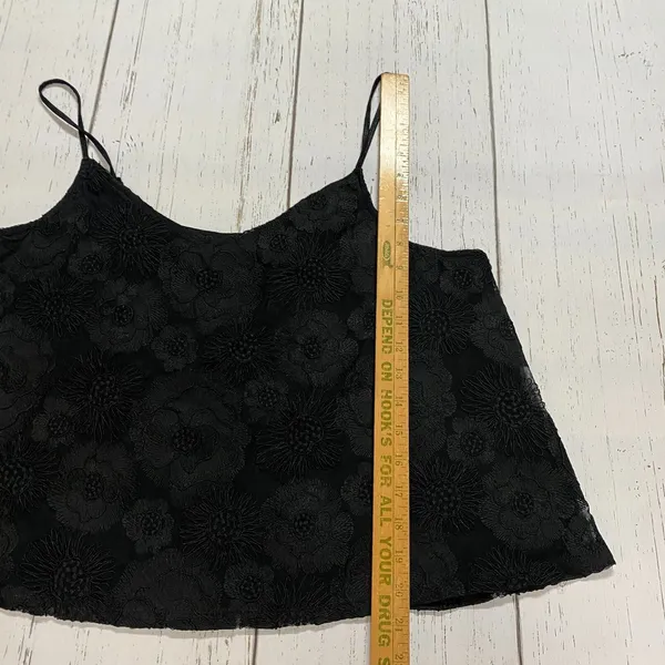 Express Womens Large Black Lace Tank Top Goth Gothic Grunge Whymsigoth Emo Lined - Image 6