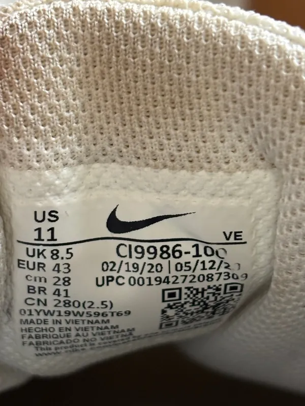 Nike Downshifter 10 White Metallic Silver Woman’s Running Shoes - Image 6