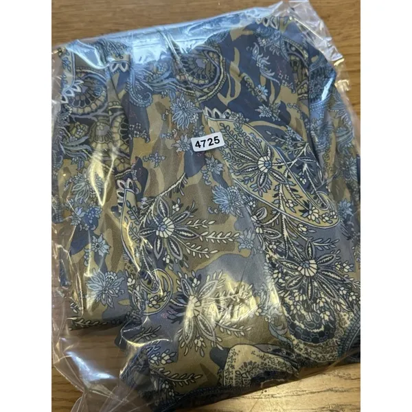 Collection ETC Womens House‎ Dress Paisley Long Sleeve Medium Polyester 1/2 Zip - Image 11