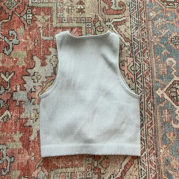 Aerie Ribbed Ruched Bra Tank Top - Image 2