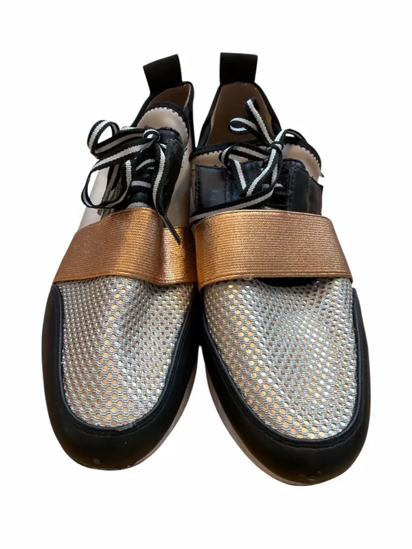 Steve Madden Antics Gold & Black Women's Athletic Slip-On Sneaker - Image 2