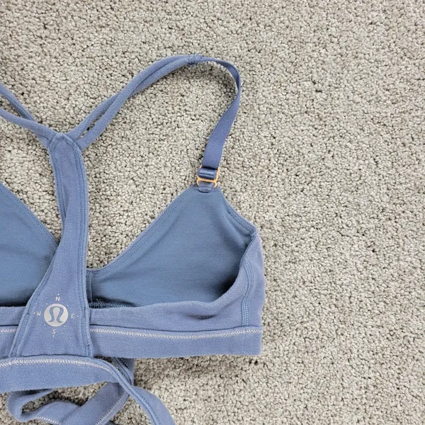 Lululemon‎ Womens Rue Boheme Bra XS Blue Racer Back Wanderlust Limited Edition - Image 3