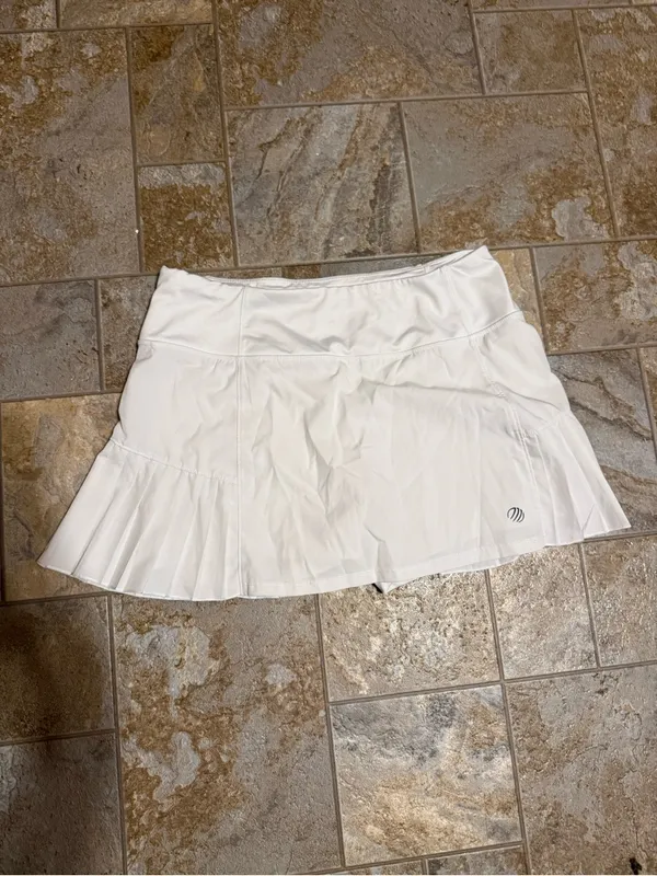 MPG White Pleated Tennis Skort Size M - Image 8