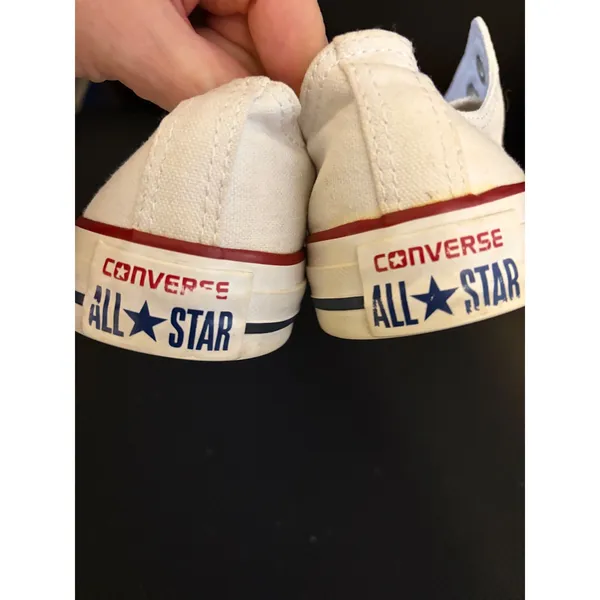 Converse All Star Low‎ Top Sneakers White Casual Shoes W7 M5 - Image 6