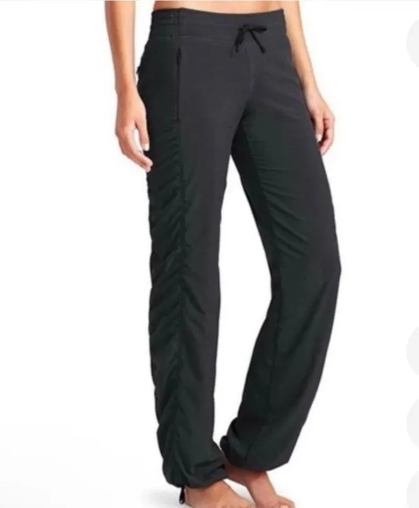 Athleta la viva ruched black jogger pant size 10 - Image 3