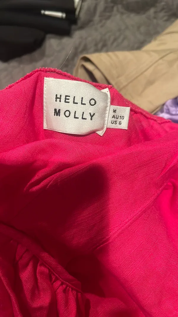 Hello Molly - Hot Pink Cut-Out Midi Dress - Image 2