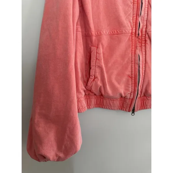 Free People FP One Birdie Washed Jacket Rose Women's Size Small‎ - Image 7
