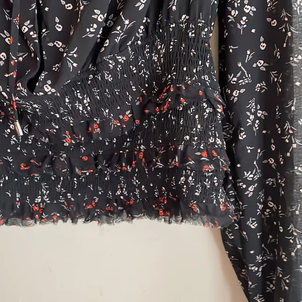 FREE PEOPLE Printed Lolita Top In Black Combo - Image 7