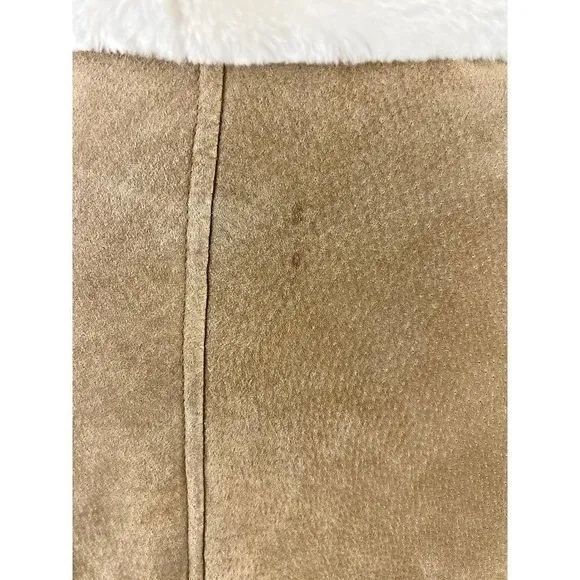 Vintage Wilsons Leather Suede & Faux Shearling Coat Penny Lane Y2K Tan M - Image 15