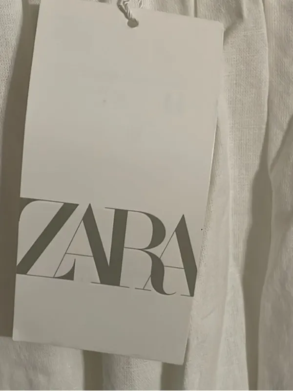 ZARA NWT Linen crochet Maxi Dress Size Small - Image 7