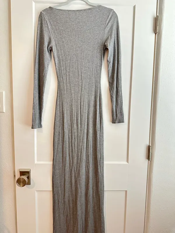 SKIMS Long Sleeve Lounge Dress Soft Maxi - Image 3