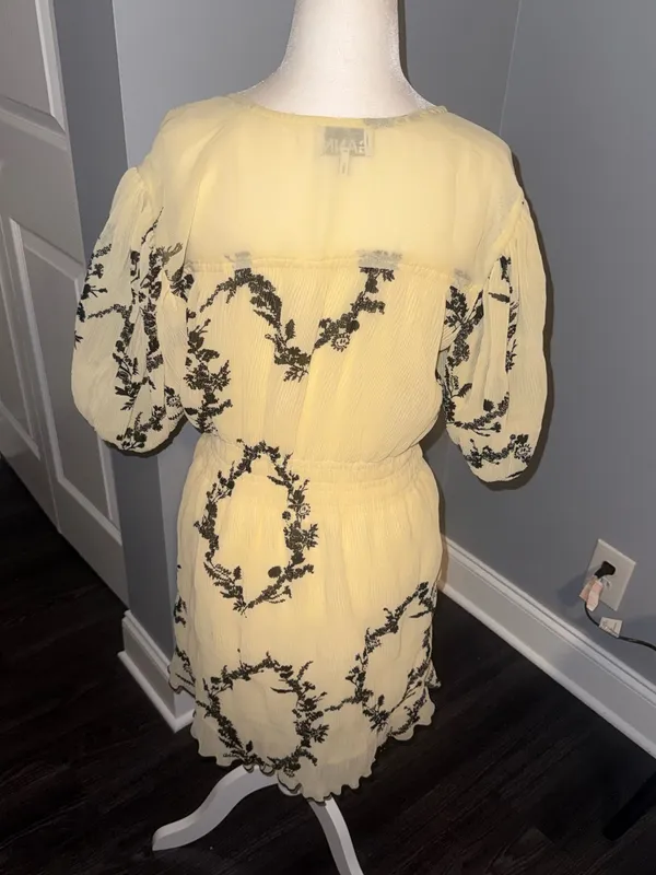 NWOT GANNI Floral Mini dress size 32 - Image 4